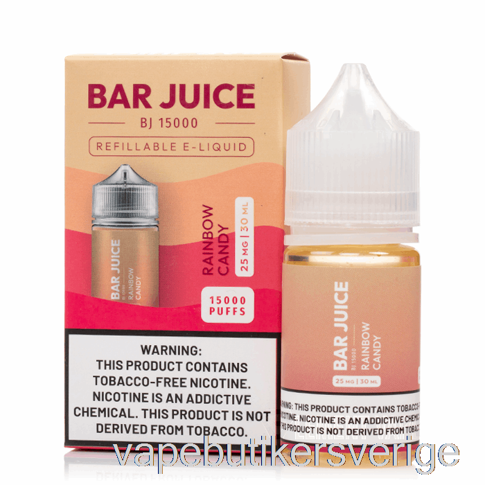 Vape Sverige Regnbågsgodis - Barjuice - 30ml 25mg